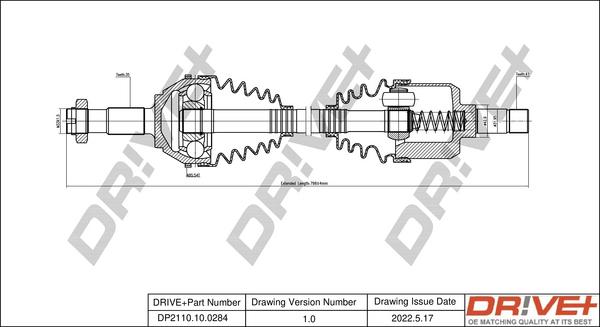 Dr!ve+ DP2110.10.0284 - Albero motore / Semiasse autozon.pro