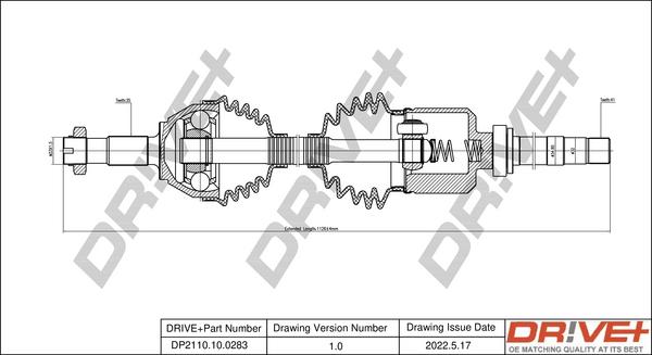 Dr!ve+ DP2110.10.0283 - Albero motore / Semiasse autozon.pro