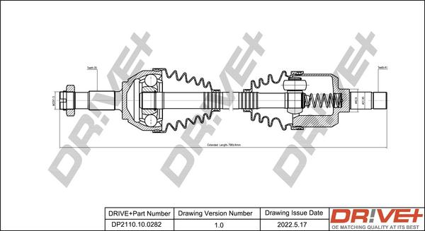 Dr!ve+ DP2110.10.0282 - Albero motore / Semiasse autozon.pro