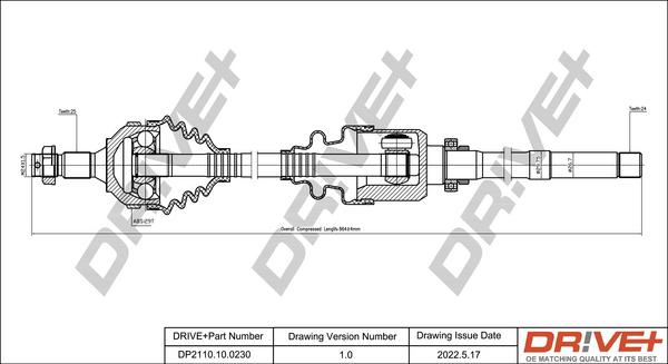 Dr!ve+ DP2110.10.0230 - Albero motore / Semiasse autozon.pro