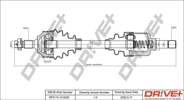 Dr!ve+ DP2110.10.0229 - Albero motore / Semiasse autozon.pro