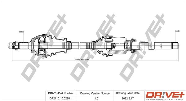 Dr!ve+ DP2110.10.0228 - Albero motore / Semiasse autozon.pro