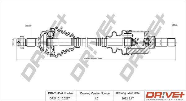 Dr!ve+ DP2110.10.0227 - Albero motore / Semiasse autozon.pro