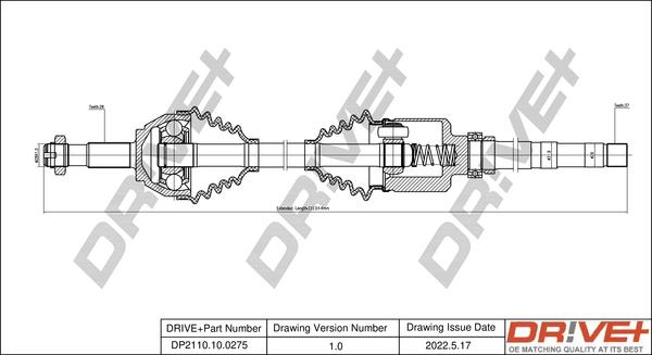 Dr!ve+ DP2110.10.0275 - Albero motore / Semiasse autozon.pro