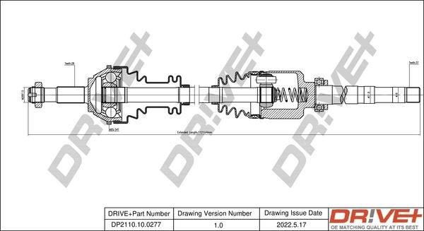 Dr!ve+ DP2110.10.0277 - Albero motore / Semiasse autozon.pro