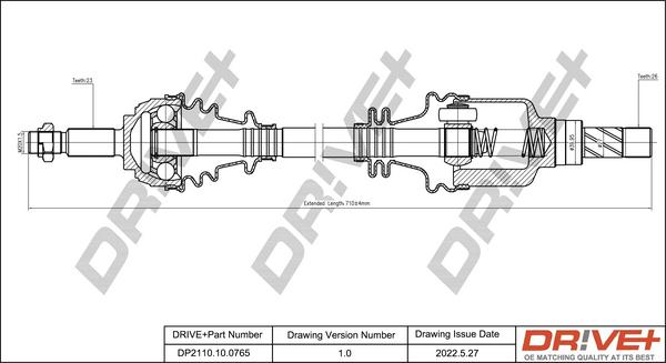 Dr!ve+ DP2110.10.0765 - Albero motore / Semiasse autozon.pro