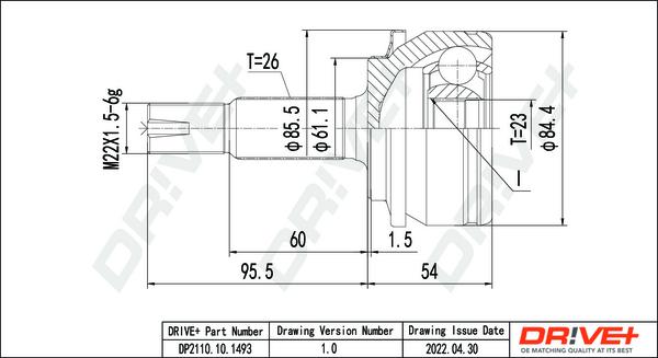 Dr!ve+ DP2110.10.1493 - Kit giunti, Semiasse autozon.pro