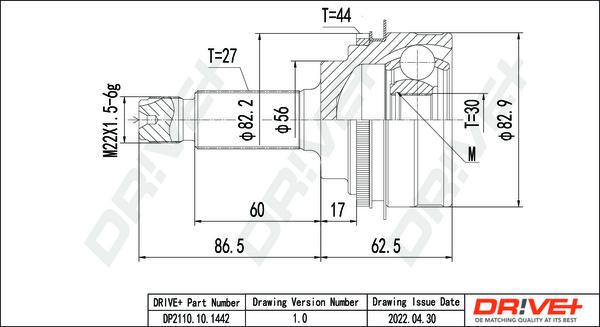 Dr!ve+ DP2110.10.1442 - Kit giunti, Semiasse autozon.pro