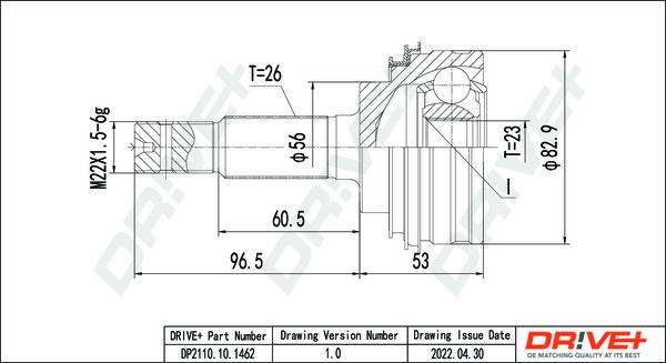 Dr!ve+ DP2110.10.1462 - Kit giunti, Semiasse autozon.pro