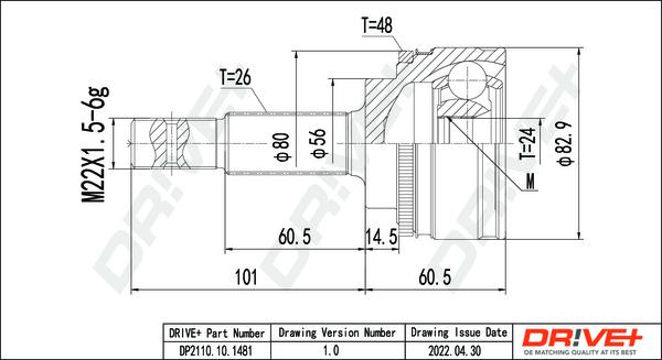 Dr!ve+ DP2110.10.1481 - Kit giunti, Semiasse autozon.pro