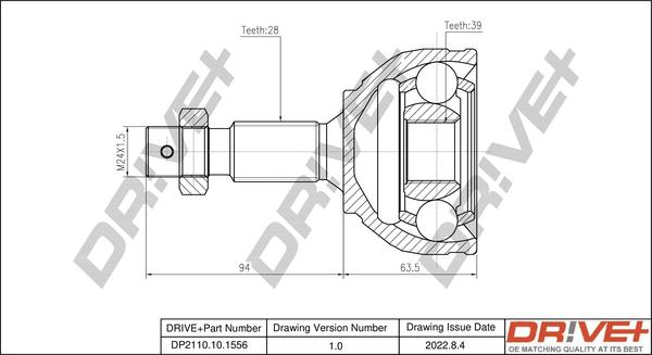 Dr!ve+ DP2110.10.1556 - Kit giunti, Semiasse autozon.pro