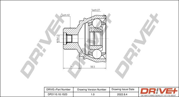 Dr!ve+ DP2110.10.1523 - Kit giunti, Semiasse autozon.pro