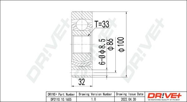 Dr!ve+ DP2110.10.1655 - Kit giunti, Semiasse autozon.pro