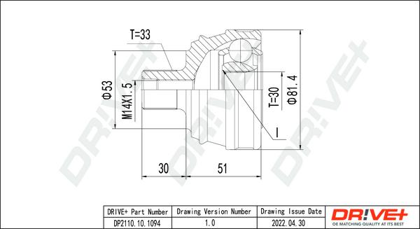 Dr!ve+ DP2110.10.1094 - Kit giunti, Semiasse autozon.pro