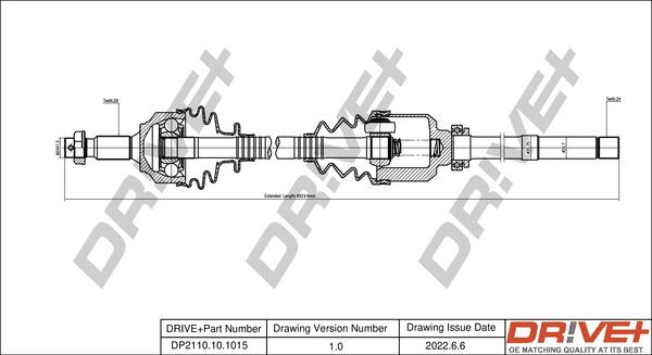 Dr!ve+ DP2110.10.1015 - Albero motore / Semiasse autozon.pro