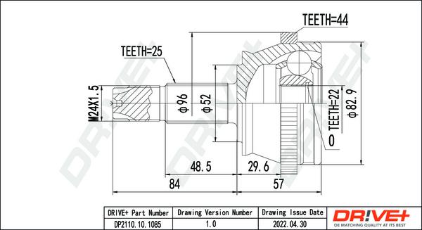 Dr!ve+ DP2110.10.1085 - Kit giunti, Semiasse autozon.pro