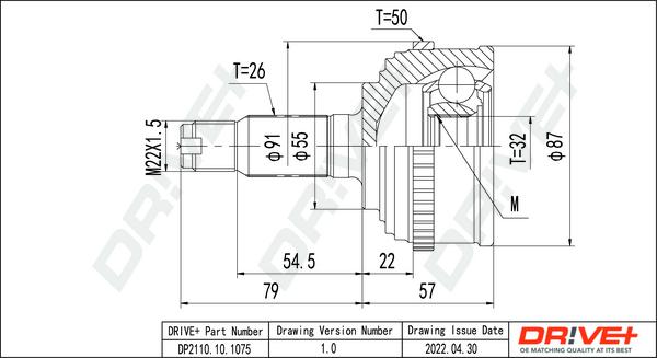 Dr!ve+ DP2110.10.1075 - Kit giunti, Semiasse autozon.pro