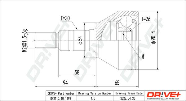 Dr!ve+ DP2110.10.1192 - Kit giunti, Semiasse autozon.pro