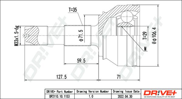 Dr!ve+ DP2110.10.1153 - Kit giunti, Semiasse autozon.pro