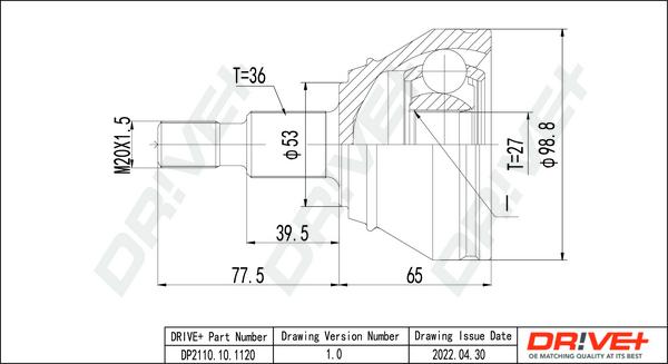 Dr!ve+ DP2110.10.1120 - Kit giunti, Semiasse autozon.pro