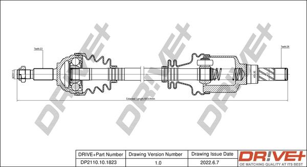 Dr!ve+ DP2110.10.1823 - Albero motore / Semiasse autozon.pro