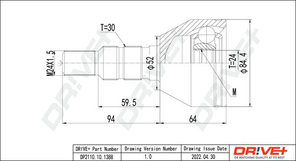 Dr!ve+ DP2110.10.1388 - Kit giunti, Semiasse autozon.pro