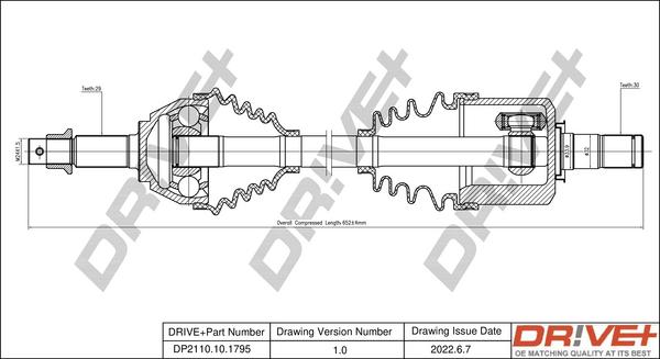 Dr!ve+ DP2110.10.1795 - Albero motore / Semiasse autozon.pro