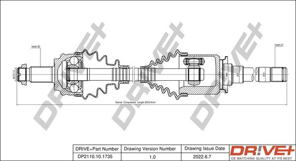 Dr!ve+ DP2110.10.1735 - Albero motore / Semiasse autozon.pro