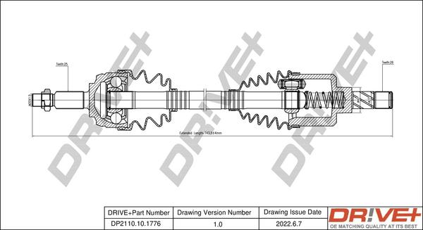 Dr!ve+ DP2110.10.1776 - Albero motore / Semiasse autozon.pro