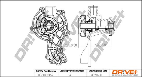 Dr!ve+ DP2310.10.056 - Pompa acqua autozon.pro