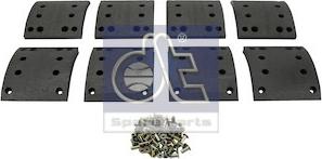 DT Spare Parts 4.91453 - Kit materiale d'attrito, Freno a tamburo autozon.pro