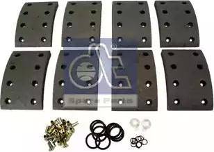 DT Spare Parts 4.91139 - Kit materiale d'attrito, Freno a tamburo autozon.pro