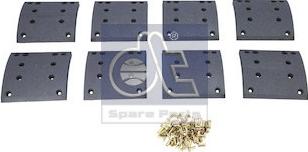 DT Spare Parts 4.91130 - Kit materiale d'attrito, Freno a tamburo autozon.pro