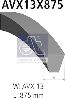 DT Spare Parts 4.80526 - Cinghia trapezoidale autozon.pro