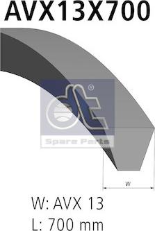 DT Spare Parts 4.81434 - Cinghia trapezoidale autozon.pro