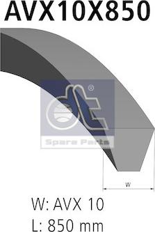 DT Spare Parts 4.81438 - Cinghia trapezoidale autozon.pro