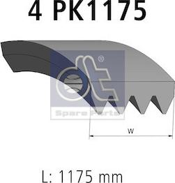 DT Spare Parts 4.71065 - Cinghia Poly-V autozon.pro