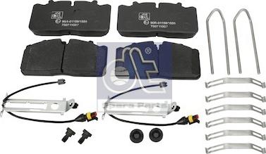 DT Spare Parts 5.92120 - Kit pastiglie freno, Freno a disco autozon.pro