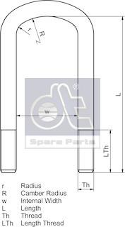 DT Spare Parts 10.16310 - Staffa attacco molla autozon.pro