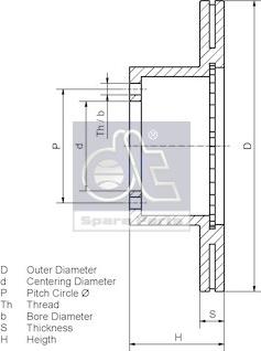 DT Spare Parts 3.62069 - Discofreno autozon.pro