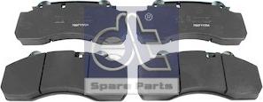 DT Spare Parts 10.34125 - Kit pastiglie freno, Freno a disco autozon.pro