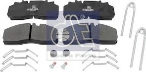 DT Spare Parts 10.34127 - Kit pastiglie freno, Freno a disco autozon.pro