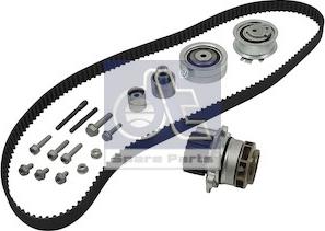 DT Spare Parts 11.90208 - Pompa acqua + Kit cinghie dentate autozon.pro