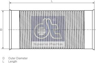 DT Spare Parts 4.61044 - Flessibile, Impianto gas scarico autozon.pro