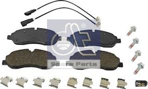 DT Spare Parts 13.93108 - Kit pastiglie freno, Freno a disco autozon.pro