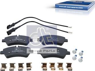 DT Spare Parts 13.93112 - Kit pastiglie freno, Freno a disco autozon.pro