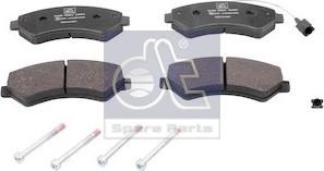 DT Spare Parts 12.93101 - Kit pastiglie freno, Freno a disco autozon.pro