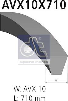 DT Spare Parts 12.15425 - Cinghia trapezoidale autozon.pro