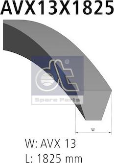 DT Spare Parts 1.21210 - Cinghia trapezoidale autozon.pro