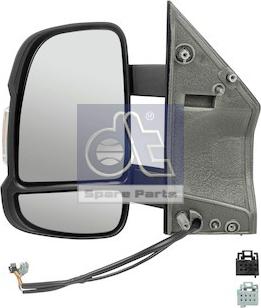 DT Spare Parts 12.83008 - Specchio esterno, Cabina autozon.pro